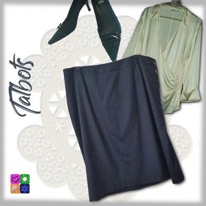 TALBOTS Blue Pinstripe Skirt - Size 18W